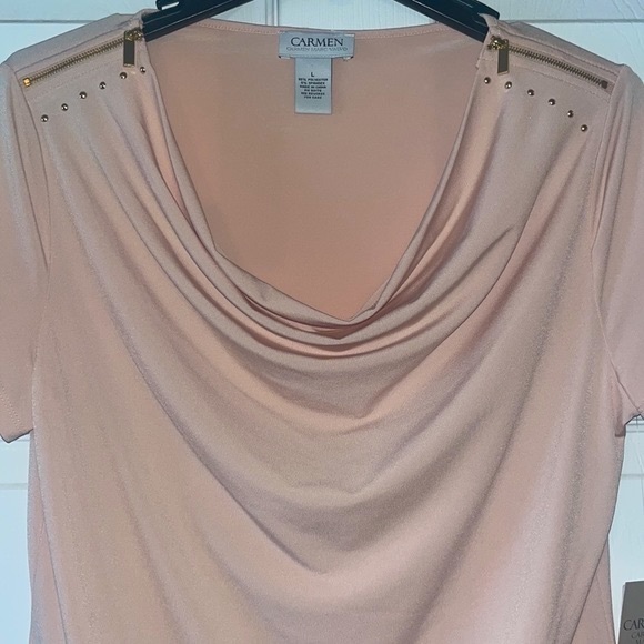 NWT Carmen Mark Valvo blouse size large - Picture 2 of 5